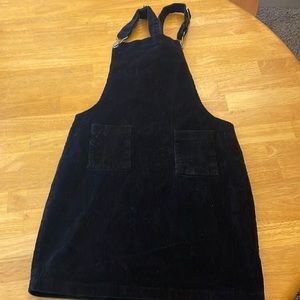 black overall dress. Size small